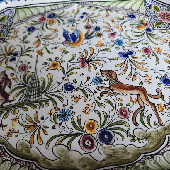 Hand Painted Portugese Hanging Tray - Picture 2 of 10